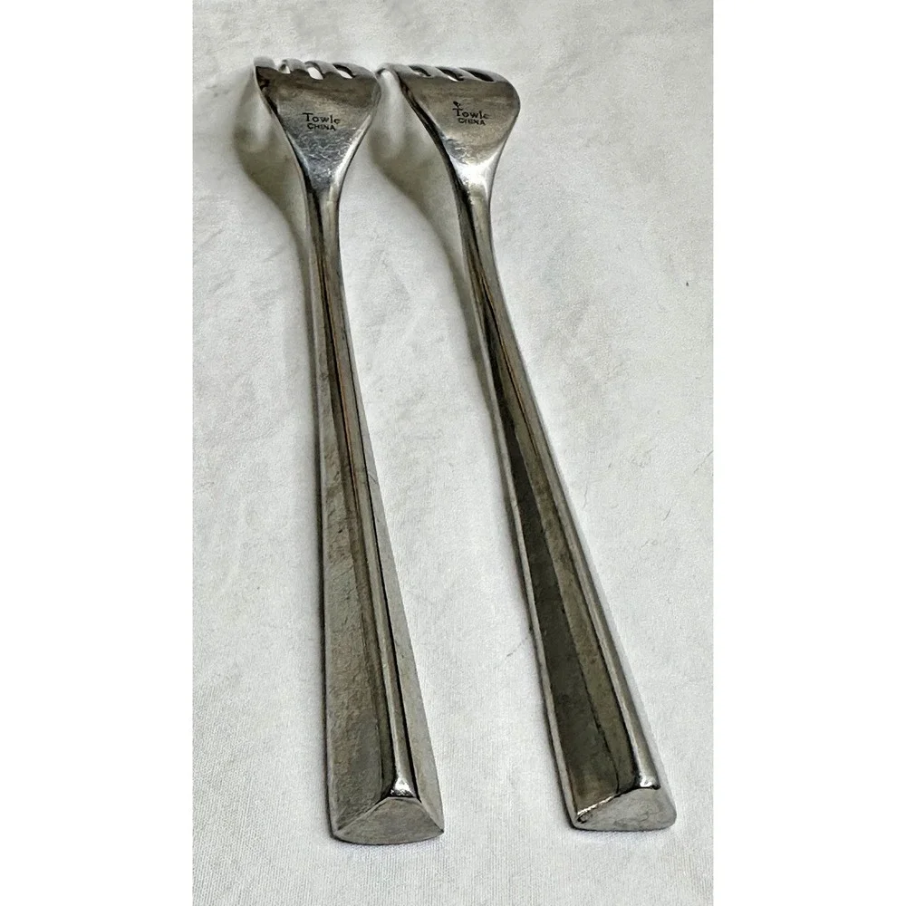 Towle‎ Luxor Dinner Forks Stainless Flatware Silverware Set of 2 Replacement MCM